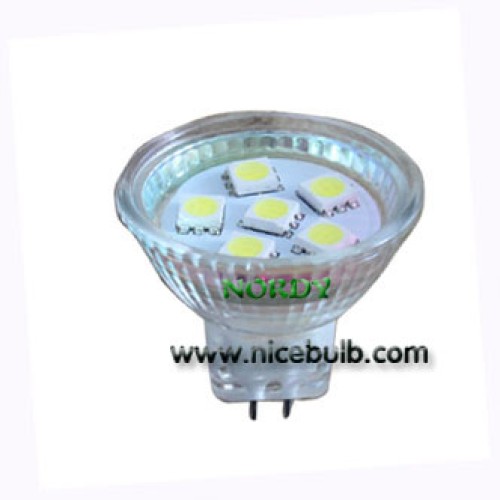 Cup light /lamp 6pcs 5050smd led lamp spotlight mr11